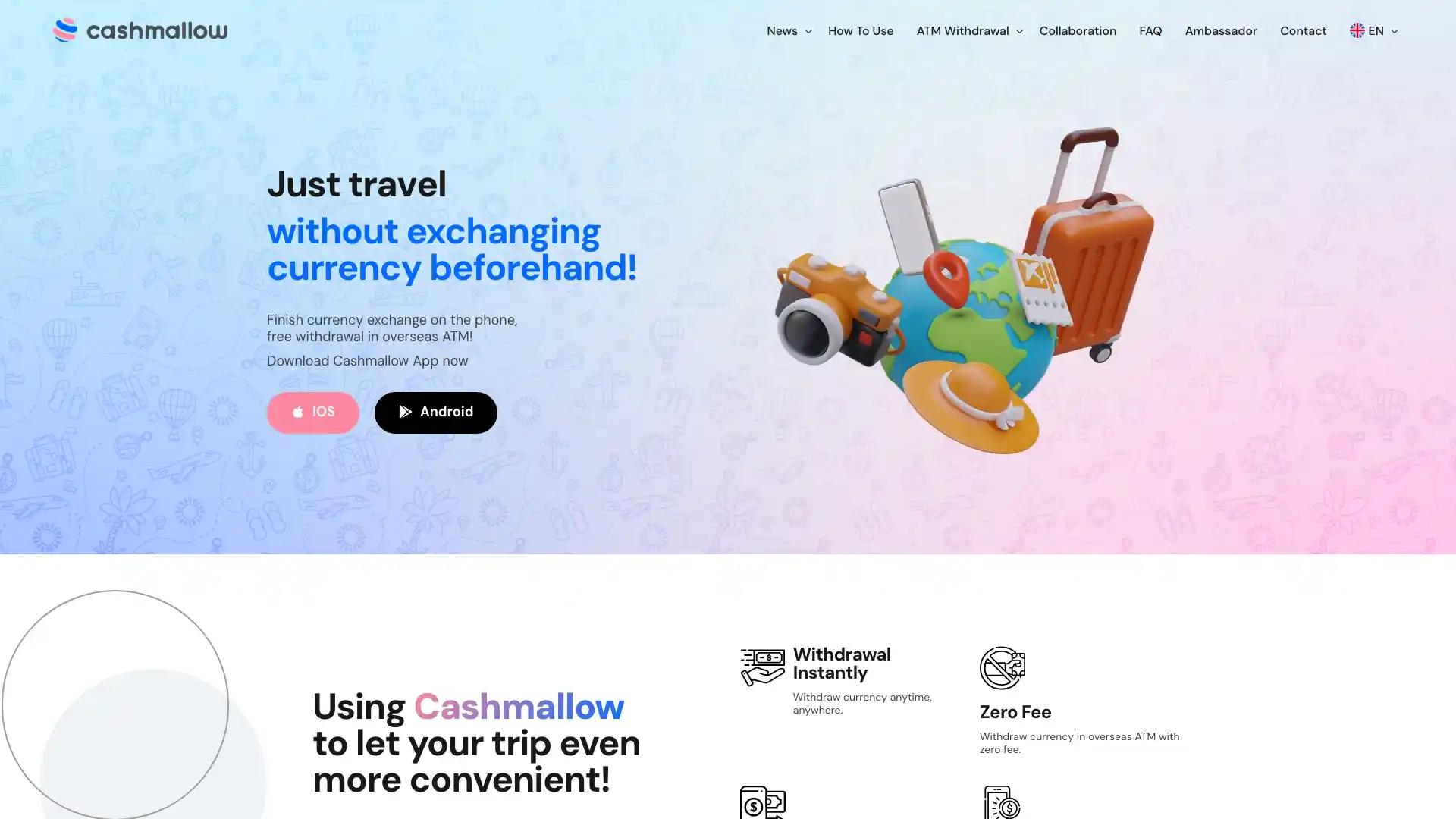 Cashmallow portfolio screenshot